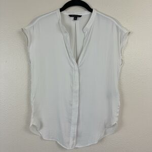 Banana Republic Dolman Sleeve Button Down Blouse Workwear Top Shirt White XS